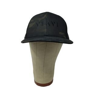 Cap America Snapback Meshback Hat Black Dark Green Camo Embroidered